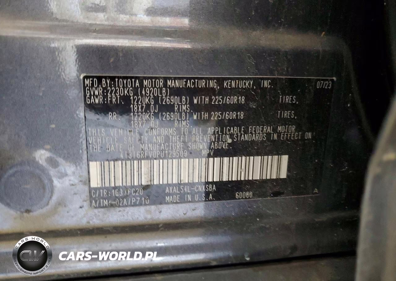 2023 Toyota Rav4 Se VIN:4T3T6RFV0PU129509 - 13