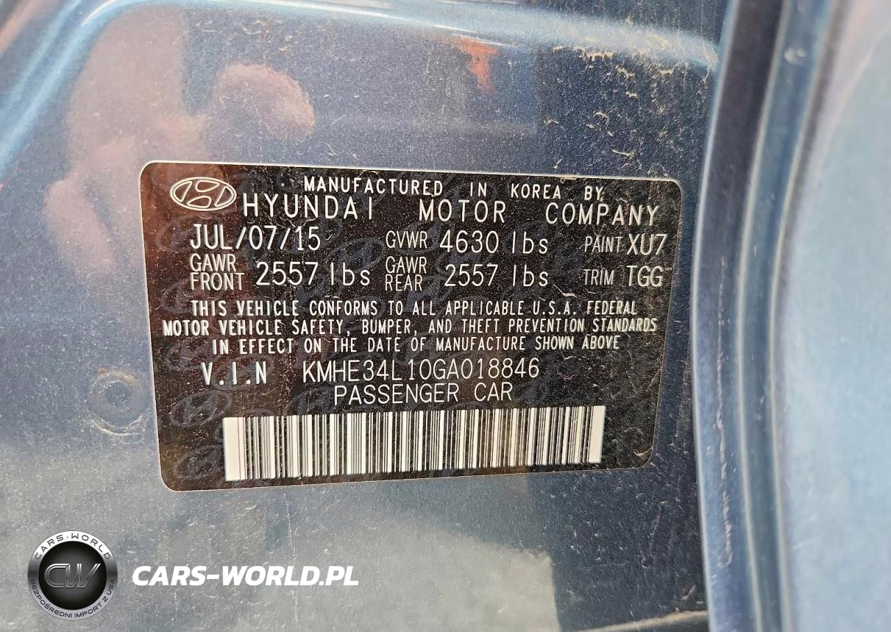 2016 Hyundai Sonata Hybrid Limited VIN:KMHE34L10GA018846 - 12