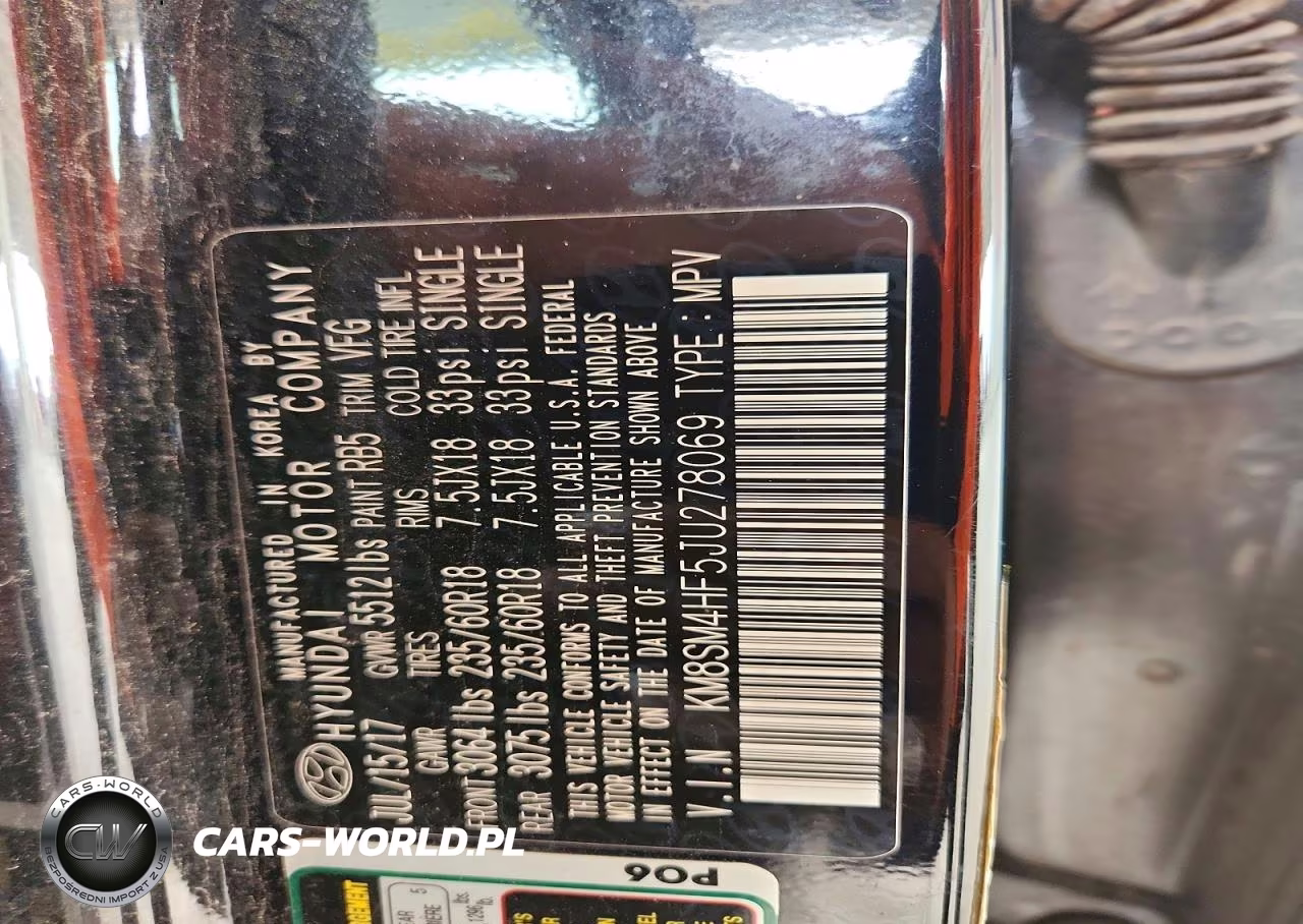 2018 Hyundai Santa Fe Se VIN:KM8SM4HF5JU278069 - 13