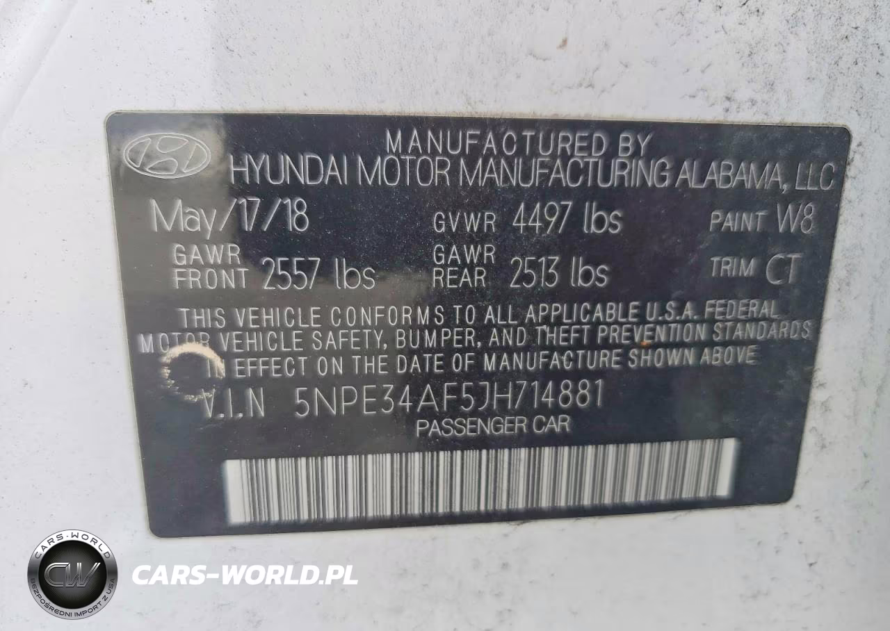 2018 Hyundai Sonata Sport+ VIN:5NPE34AF5JH714881 - 13