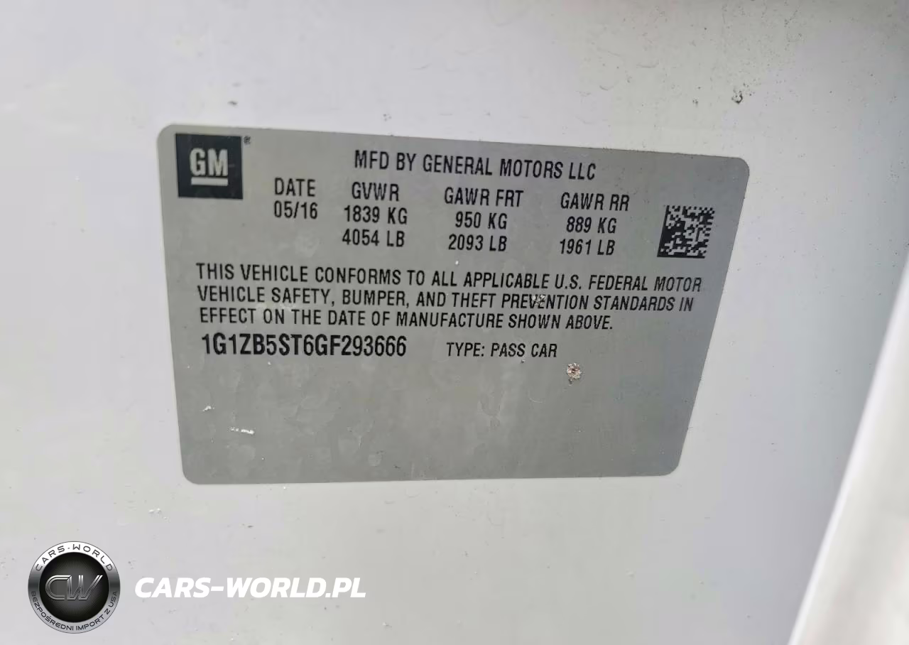 2016 Chevrolet Malibu Ls VIN:1G1ZB5ST6GF293666 - 12