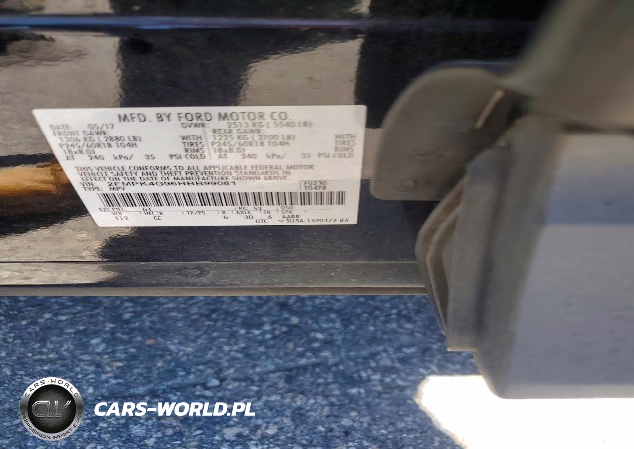 2017 Ford Edge Se VIN:2FMPK4G96HBB99081 - 13