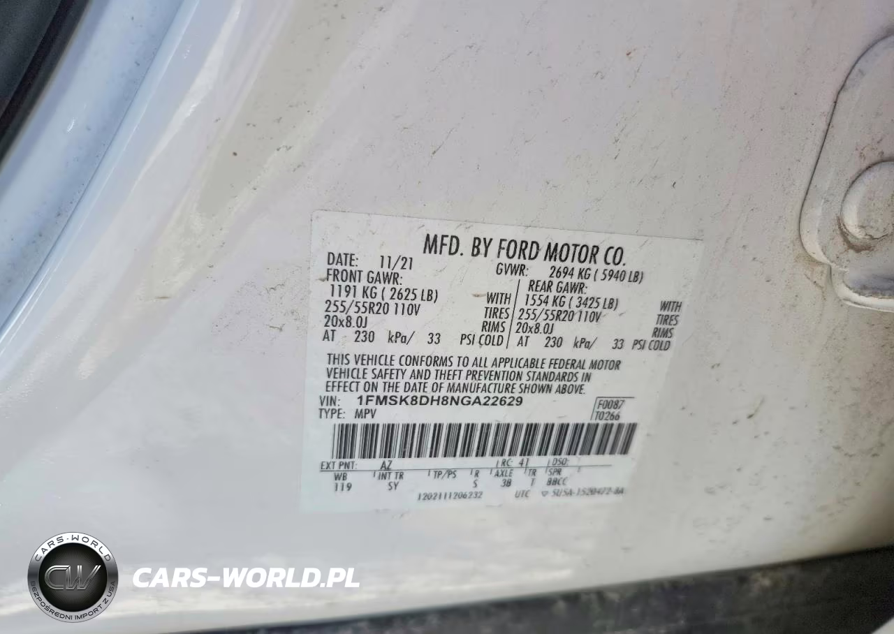 2022 Ford Explorer Xlt VIN:1FMSK8DH8NGA22629 - 13