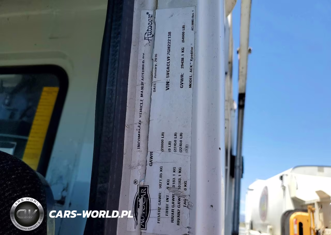 2016 Autocar Xpeditor Refuse Truck VIN:5VCACLVF7GH222138 - 10