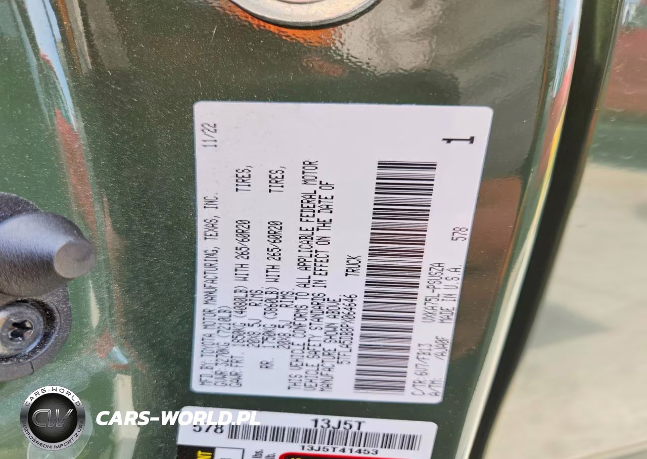 2023 Toyota Tundra Sr5 VIN:5TFLA5DB8PX064646 - 12