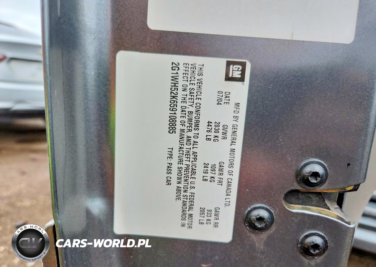 2006 Chev Impala VIN:2G1WH52K659108885 - 12