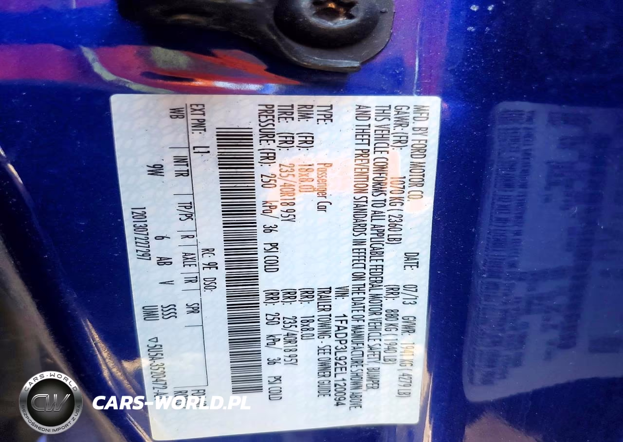 2014 Ford Focus St VIN:1FADP3L92EL120094 - 14