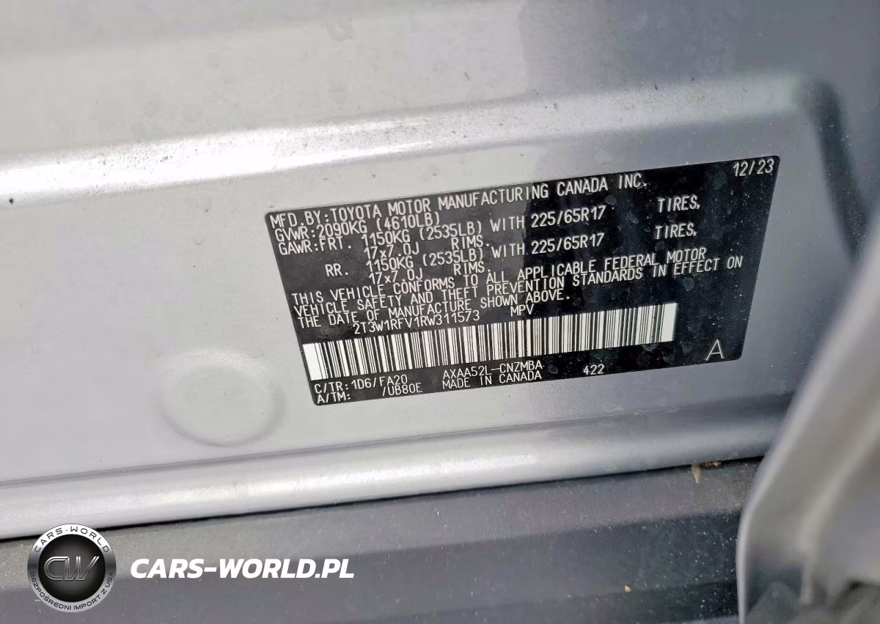 2024 Toyota Rav4 Xle VIN:2T3W1RFV1RW311573 - 13