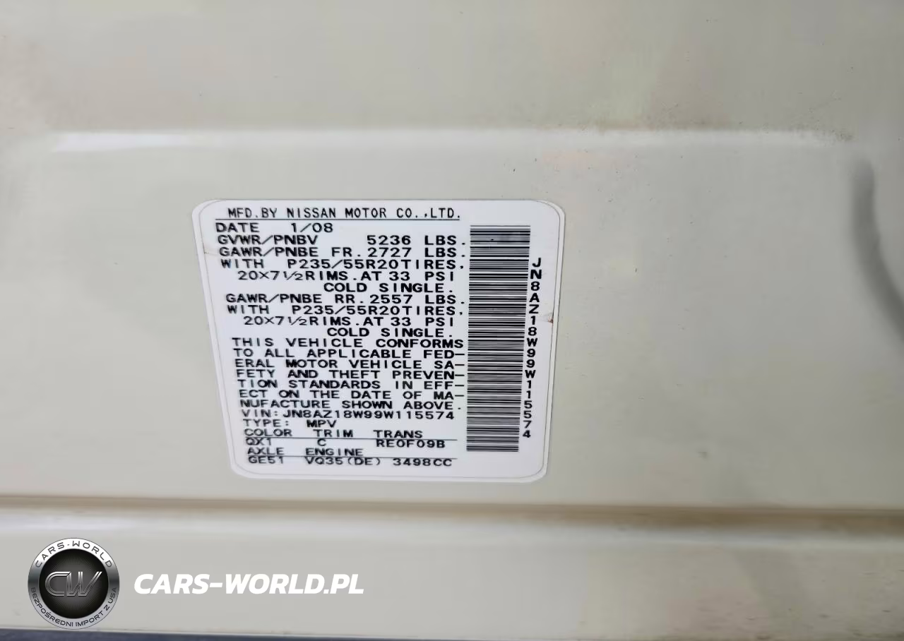 2009 Nissan Murano VIN:JN8AZ18W99W115574 - 13