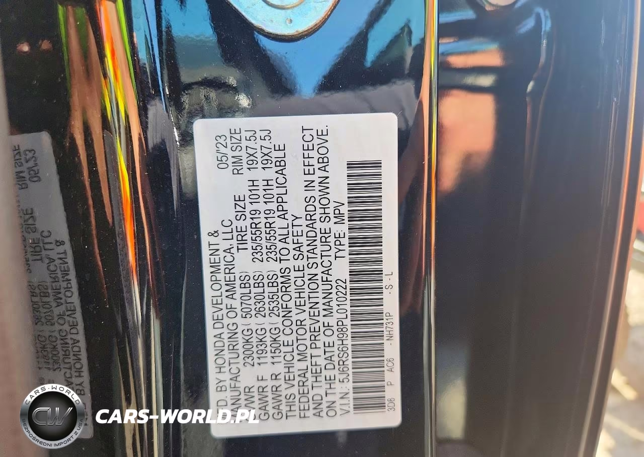 2023 Honda Cr-V Sport Touring VIN:5J6RS6H98PL010222 - 13