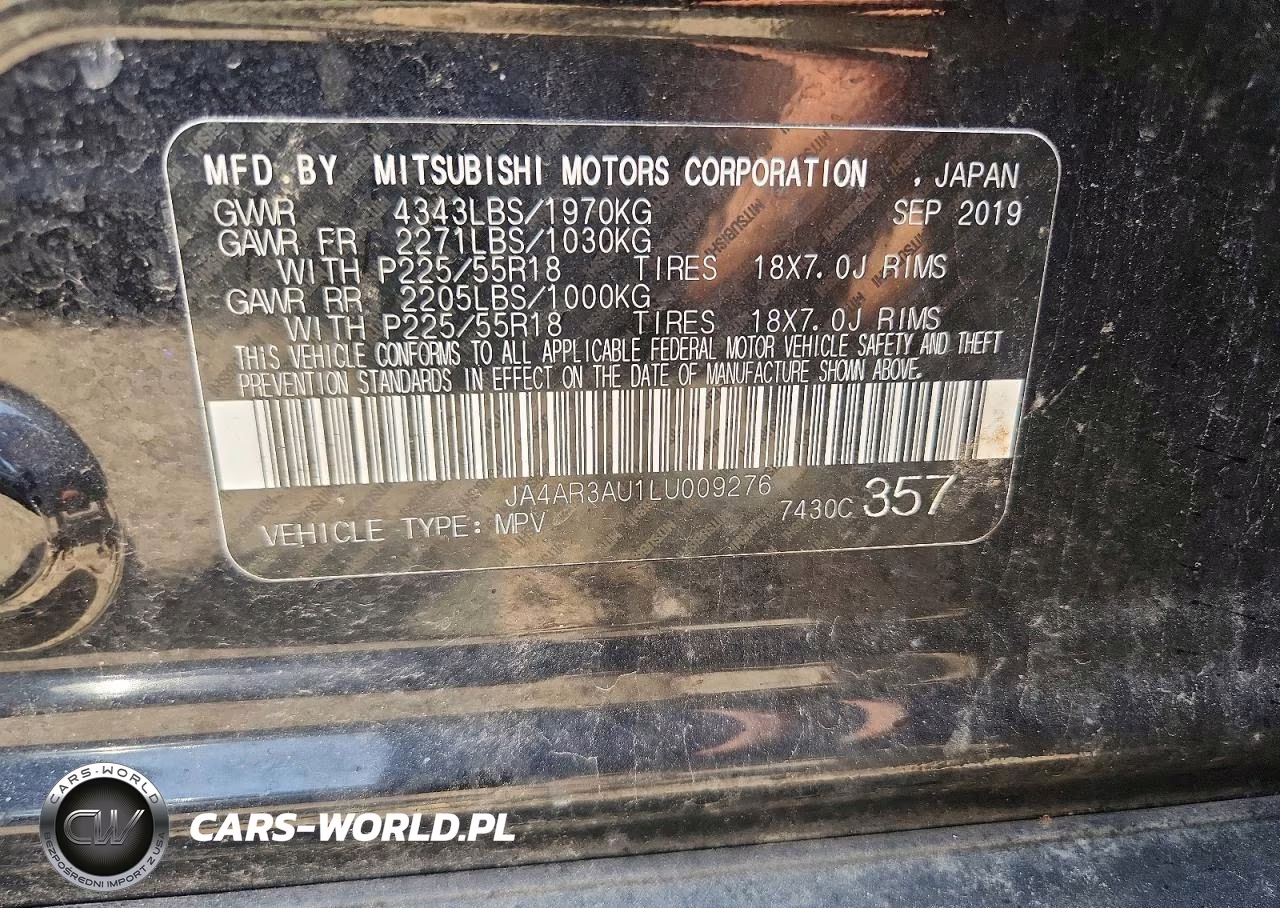 2020 Mitsubishi Outlander Sport Es VIN:JA4AR3AU1LU009276 - 12