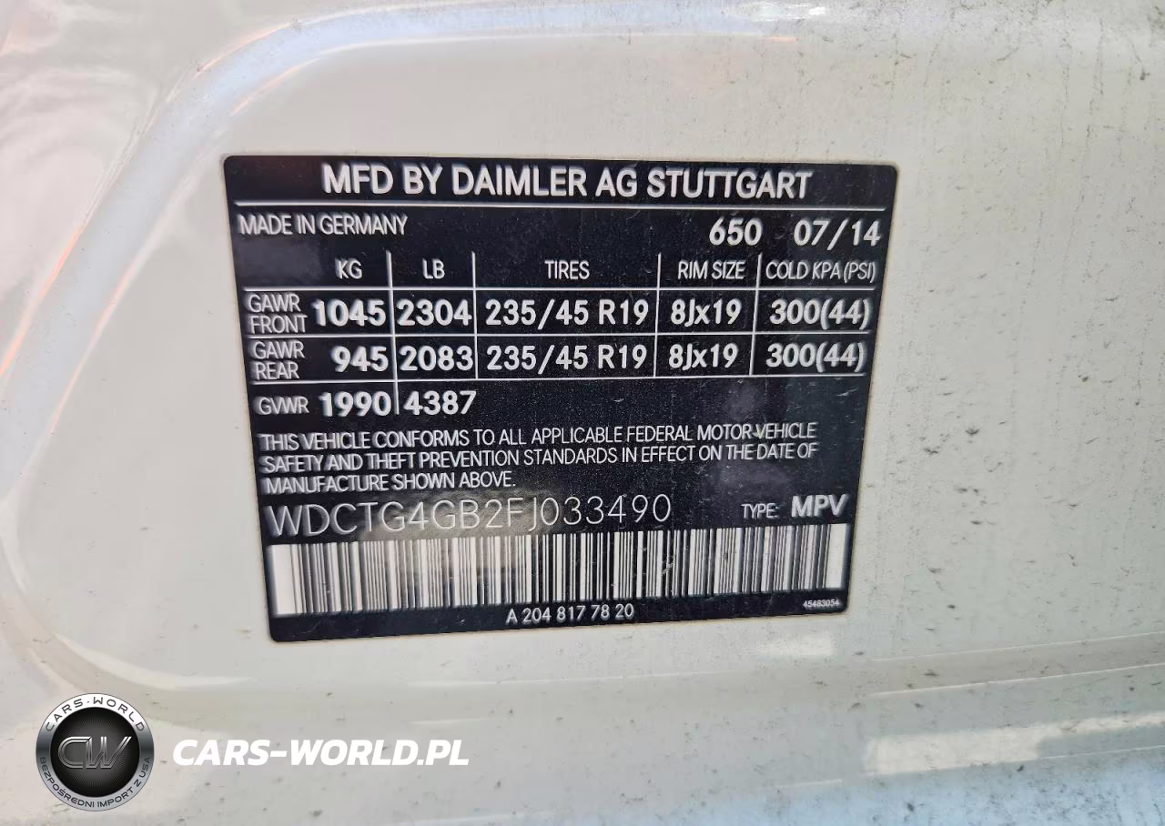 2015 Mercedes-Benz Gla 250 4Matic VIN:WDCTG4GB2FJ033490 - 12