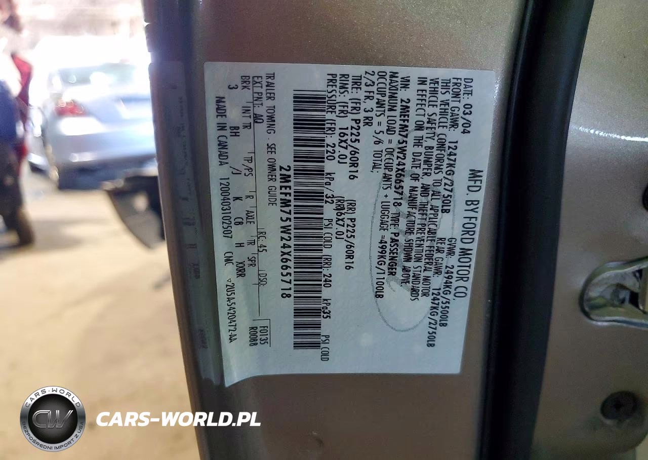 2004 Mercury Grand Marquis Ls VIN:2MEFM75W24X665718 - 12