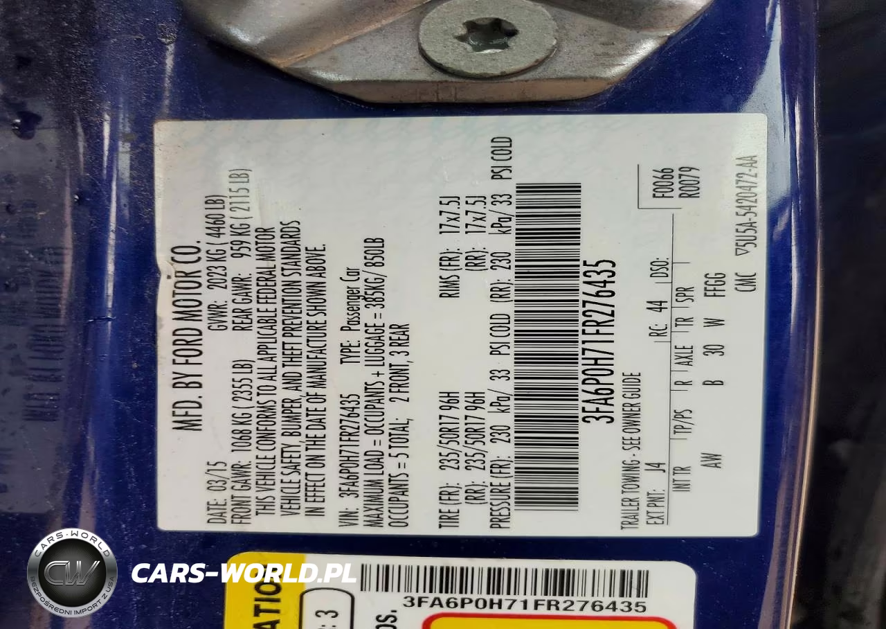 2015 Ford Fusion Se VIN:3FA6P0H71FR276435 - 12
