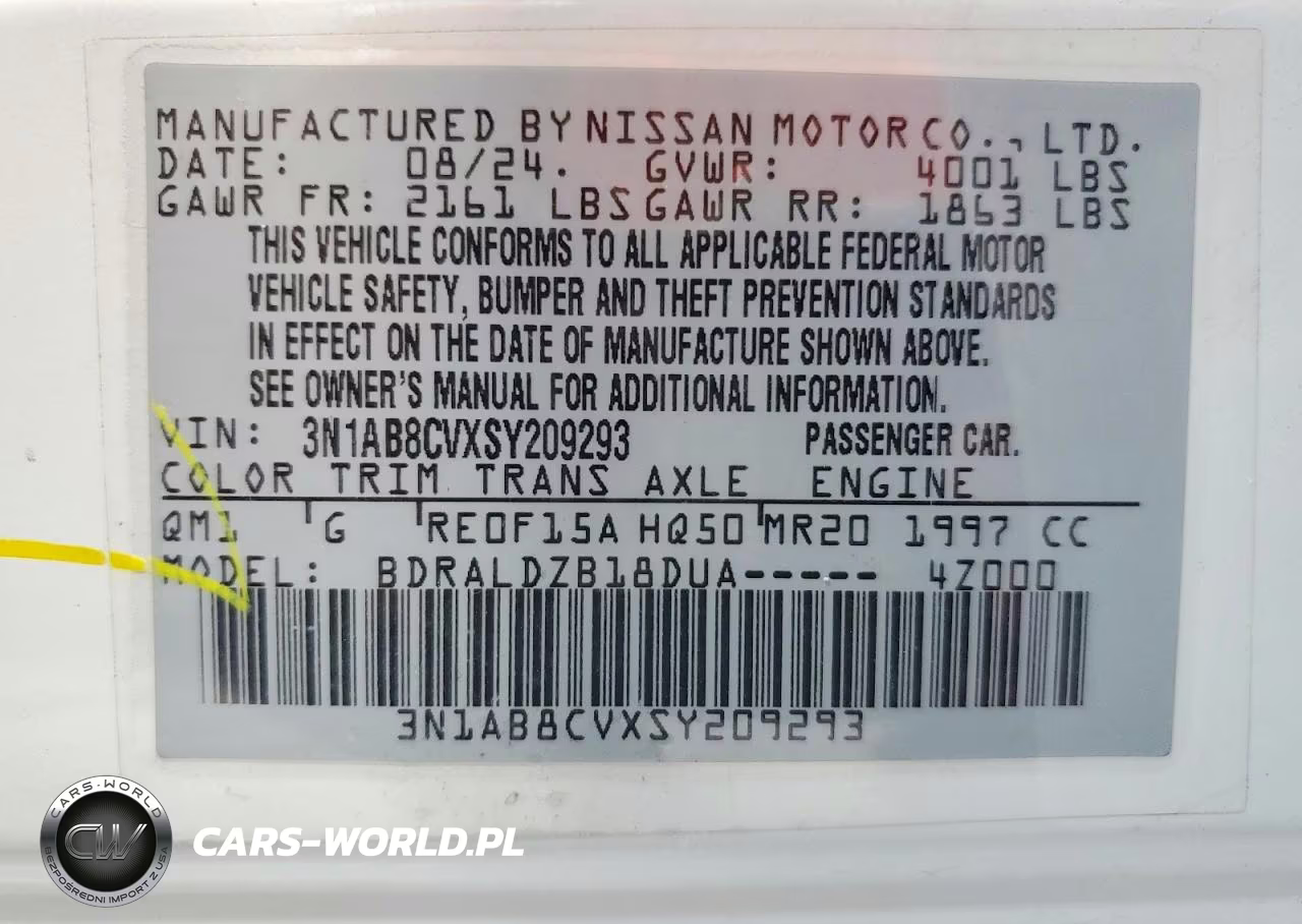 2025 Nissan Sentra Sv VIN:3N1AB8CVXSY209293 - 13