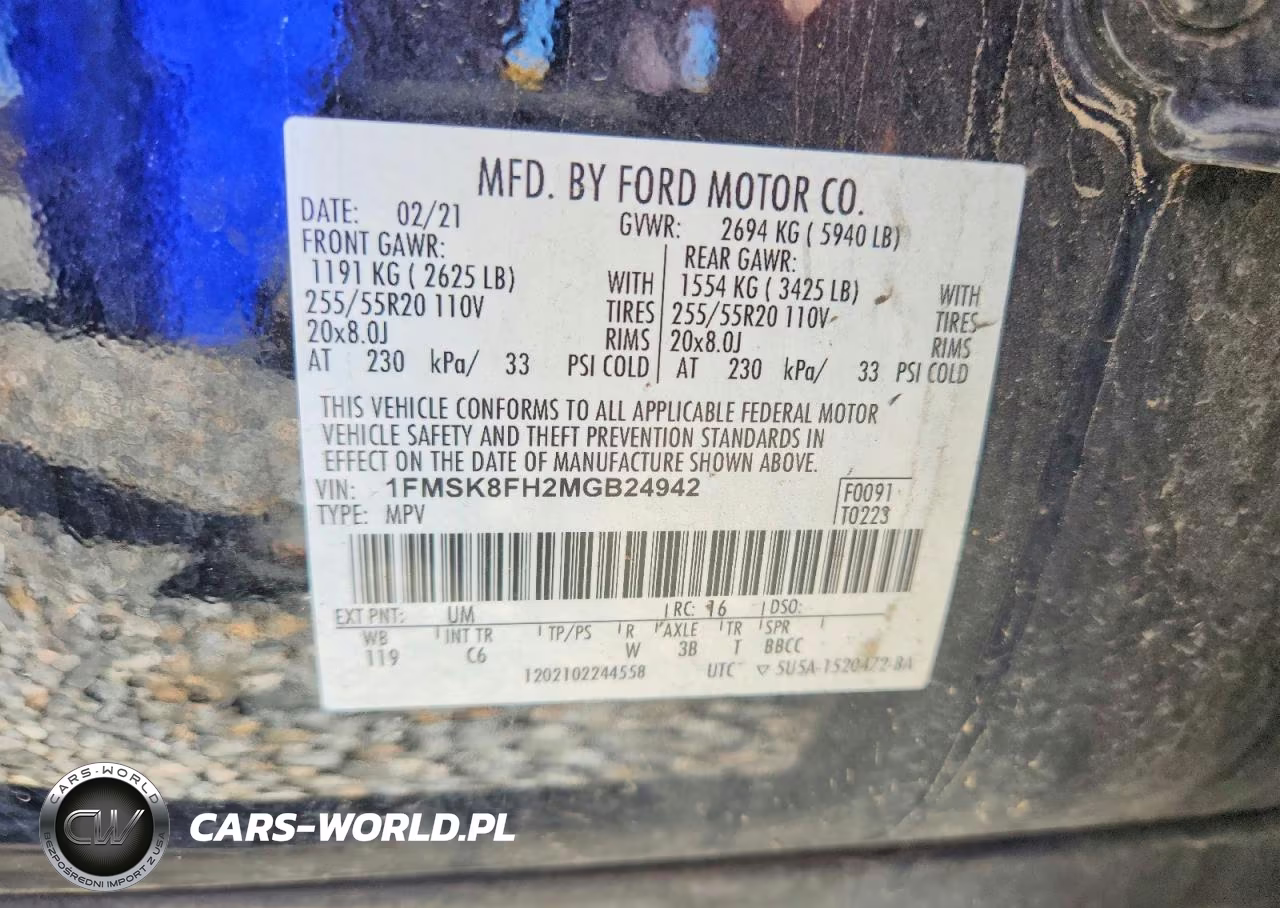 2021 Ford Explorer Limited VIN:1FMSK8FH2MGB24942 - 13