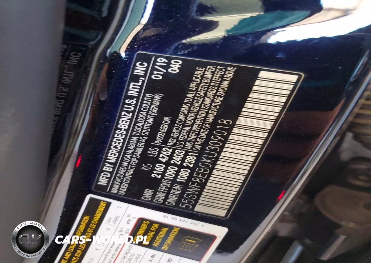 2019 Mercedes-Benz C 300 4Matic VIN:55SWF8EB0KU309018 - 12