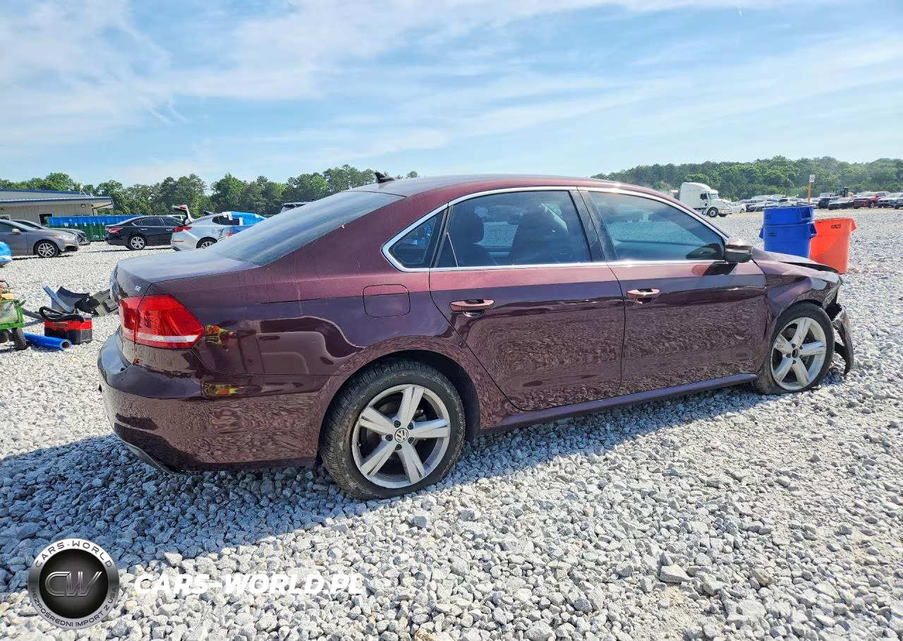 2012 Volkswagen Passat Se VIN:1VWBP7A34CC007121 - 3