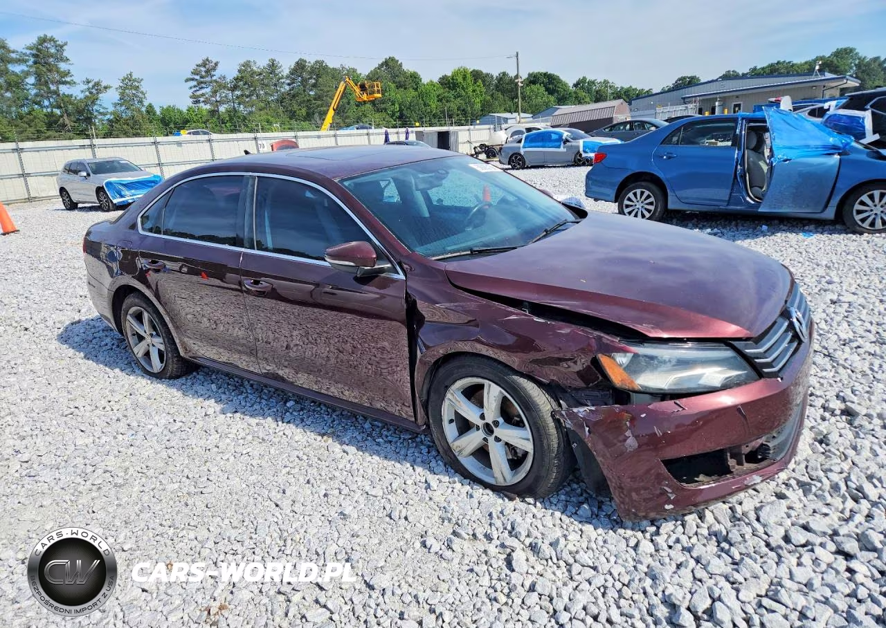 2012 Volkswagen Passat Se VIN:1VWBP7A34CC007121 - 4
