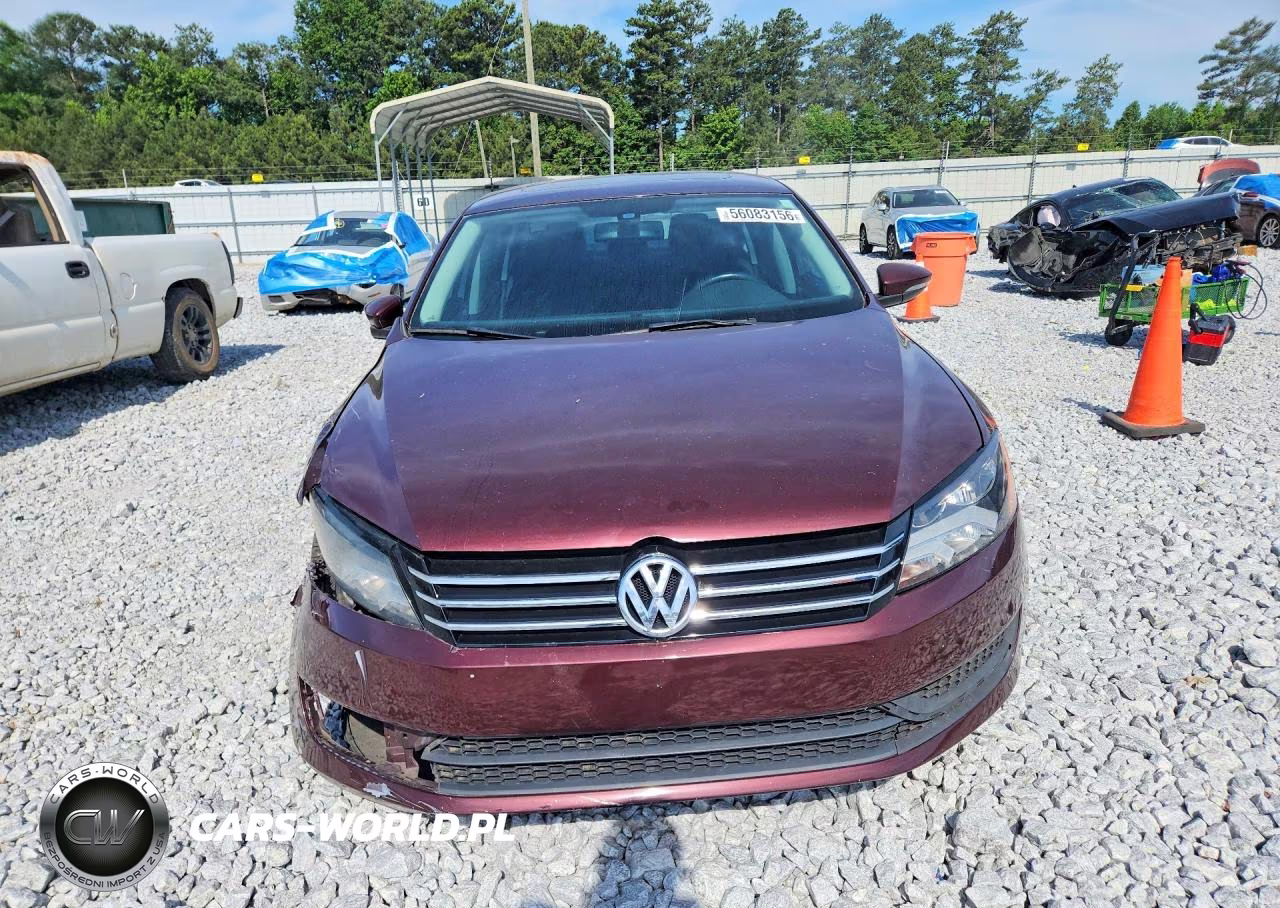 2012 Volkswagen Passat Se VIN:1VWBP7A34CC007121 - 5