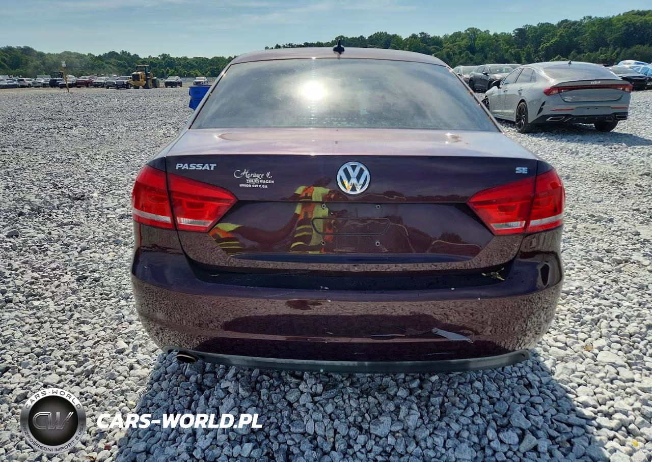 2012 Volkswagen Passat Se VIN:1VWBP7A34CC007121 - 6