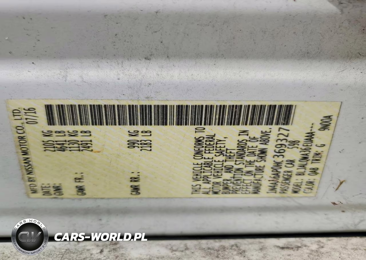 2017 Nissan Maxima 3.5 S VIN:1N4AA6AP0HC369327 - 12