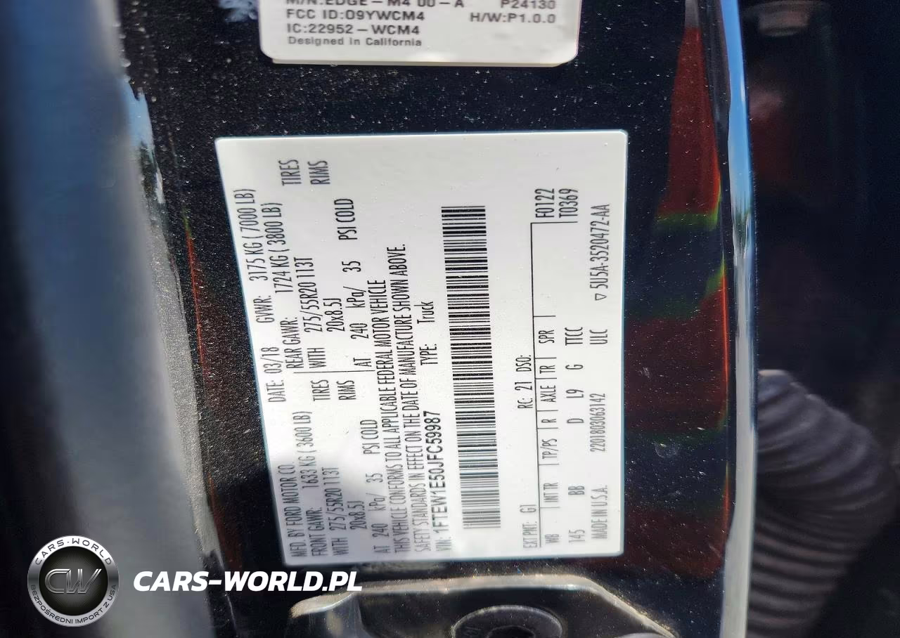 2018 Ford F150 Supercrew VIN:1FTEW1E50JFC59987 - 13