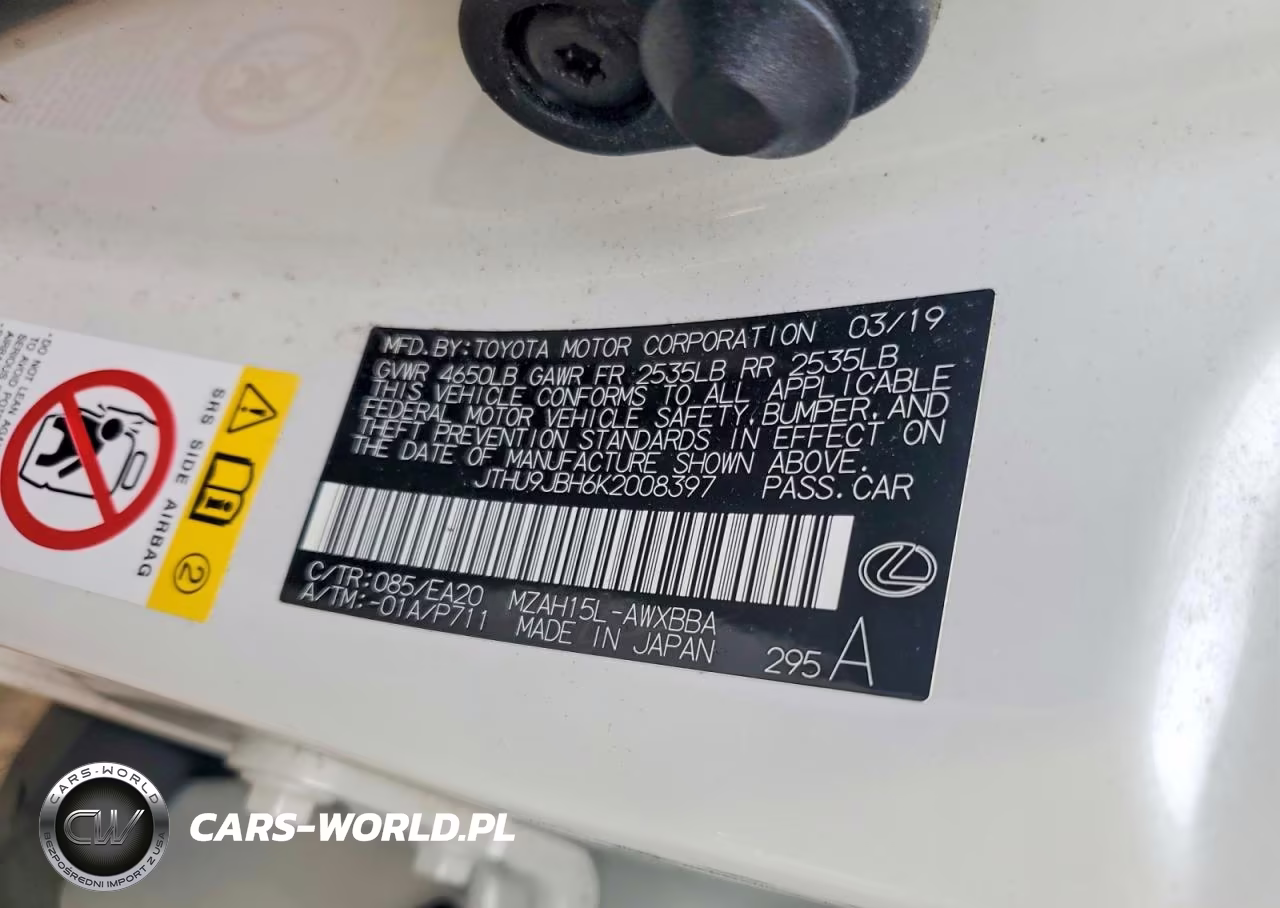 2019 Lexus Ux 250H VIN:JTHU9JBH6K2008397 - 13