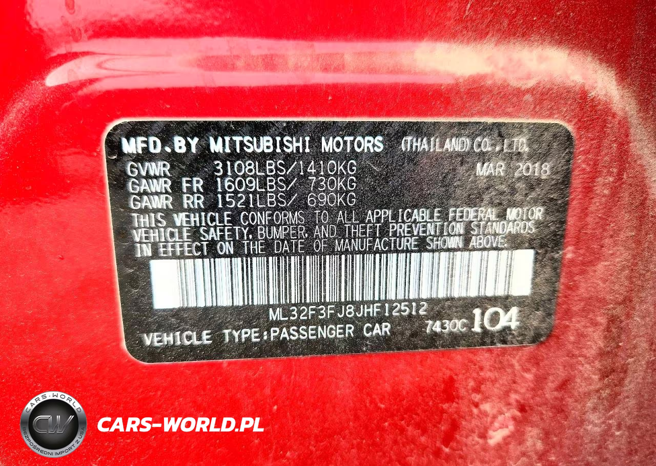 2018 Mitsubishi Mirage G4 Es VIN:ML32F3FJ8JHF12512 - 13