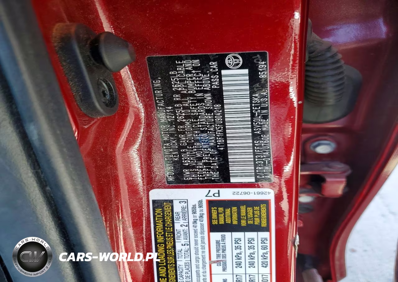 2015 Toyota Camry Se VIN:4T1BF1FK5FU904218 - 13
