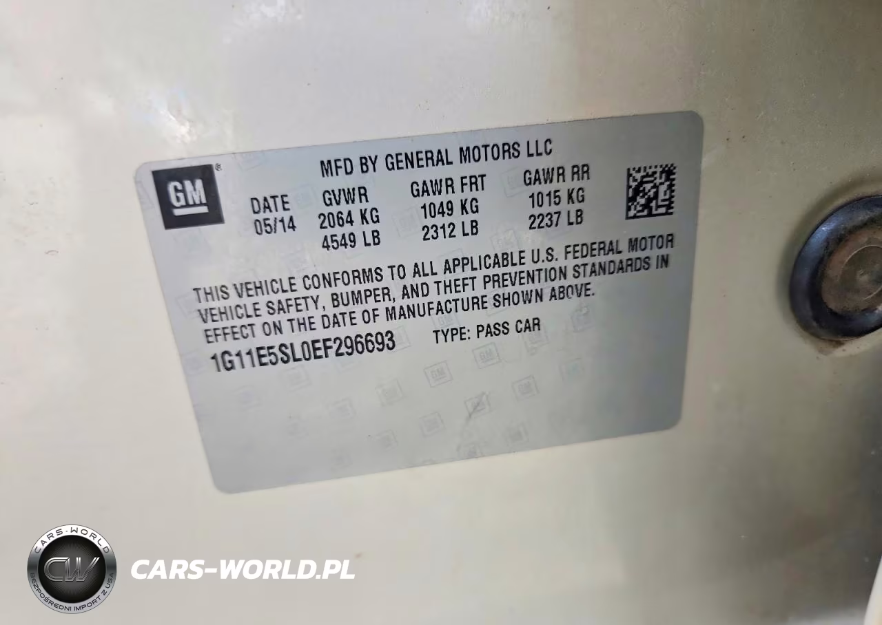 2014 Chevrolet Malibu 2Lt VIN:1G11E5SL0EF296693 - 12