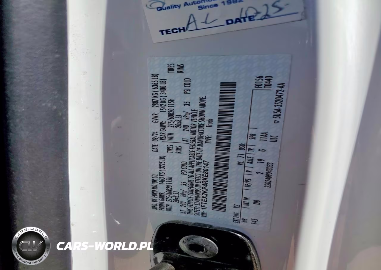 2024 Ford F150 Stx VIN:1FTEX2KP4RKE80147 - 12