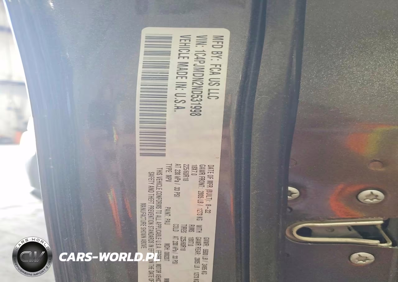 2022 Jeep Cherokee Limited VIN:1C4PJMDN2ND531998 - 13