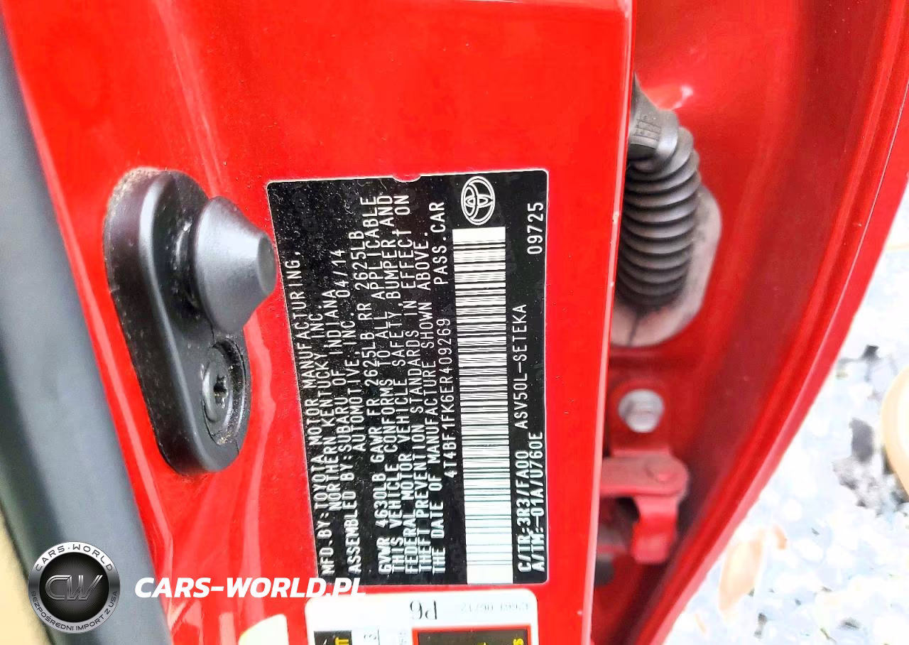 2014 Toyota Camry L VIN:4T4BF1FK6ER409269 - 13