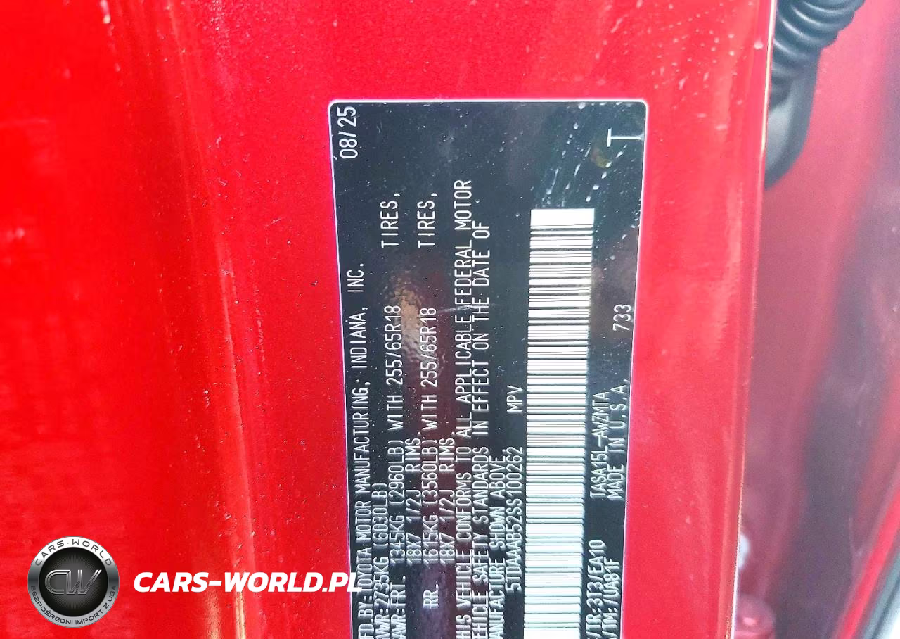 2025 Toyota Grand Highlander Le VIN:5TDAAAB52SS100262 - 13