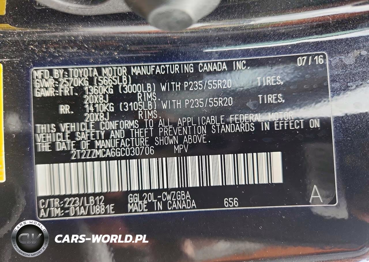 2016 Lexus Rx 350 VIN:2T2ZZMCA6GC030706 - 12