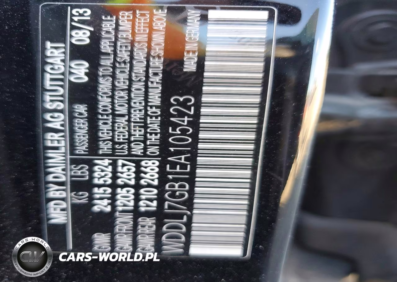2014 Mercedes-Benz Cls 63 Amg S-Model VIN:WDDLJ7GB1EA105423 - 12