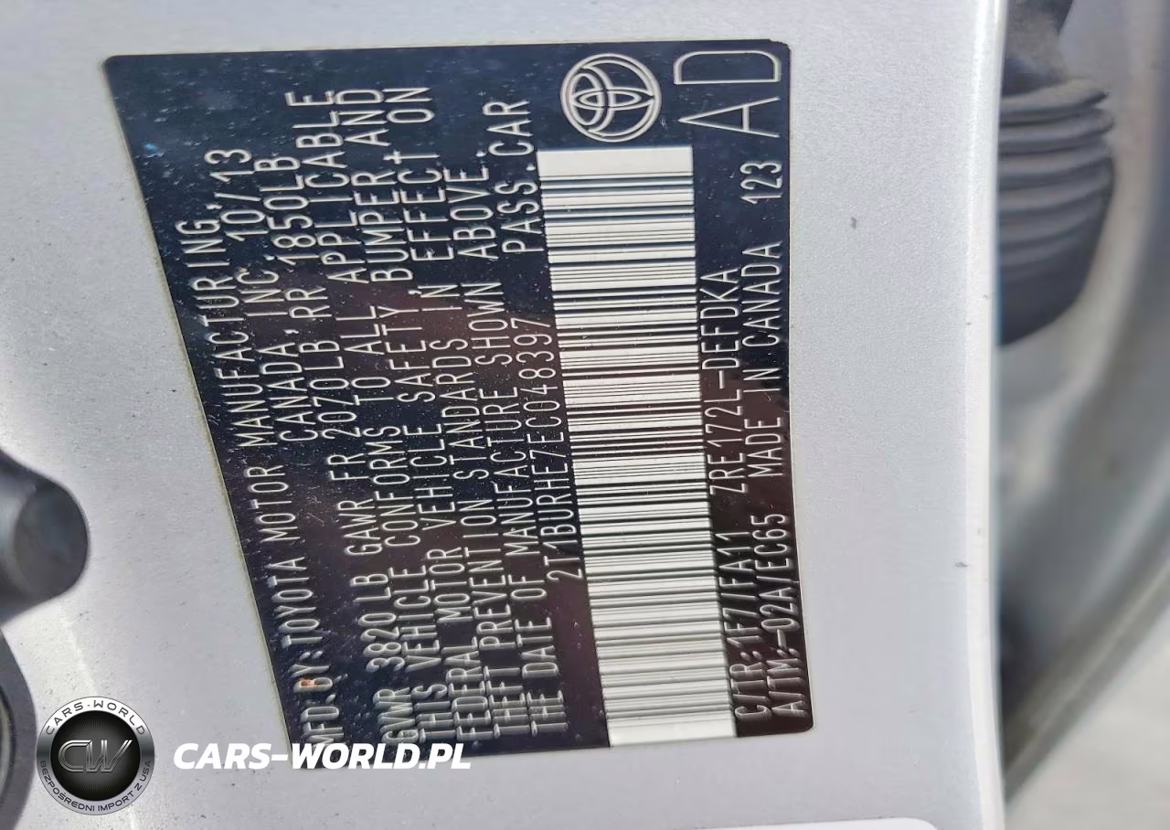 2014 Toyota Corolla L VIN:2T1BURHE7EC048397 - 13