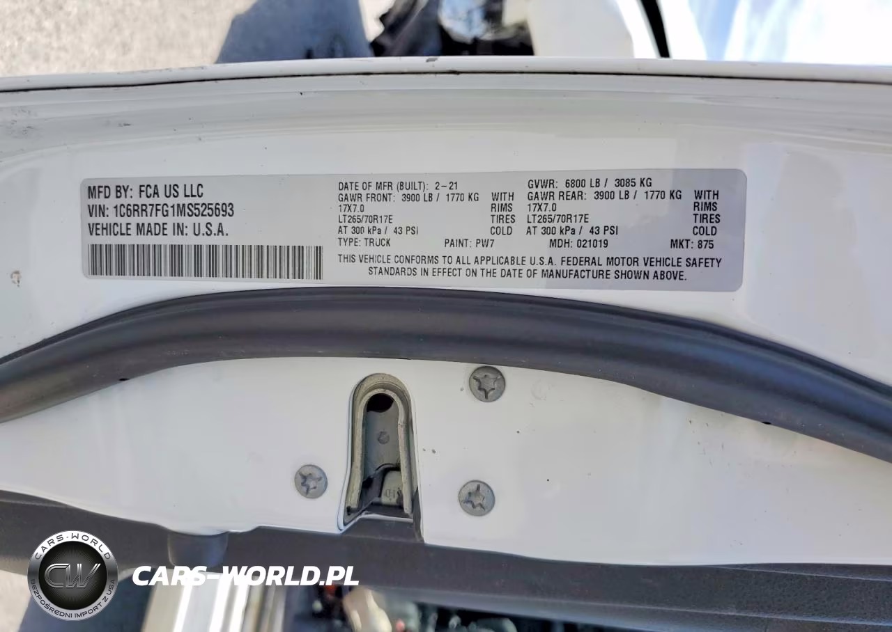 2021 Ram 1500 Classic Tradesman VIN:1C6RR7FG1MS525693 - 12