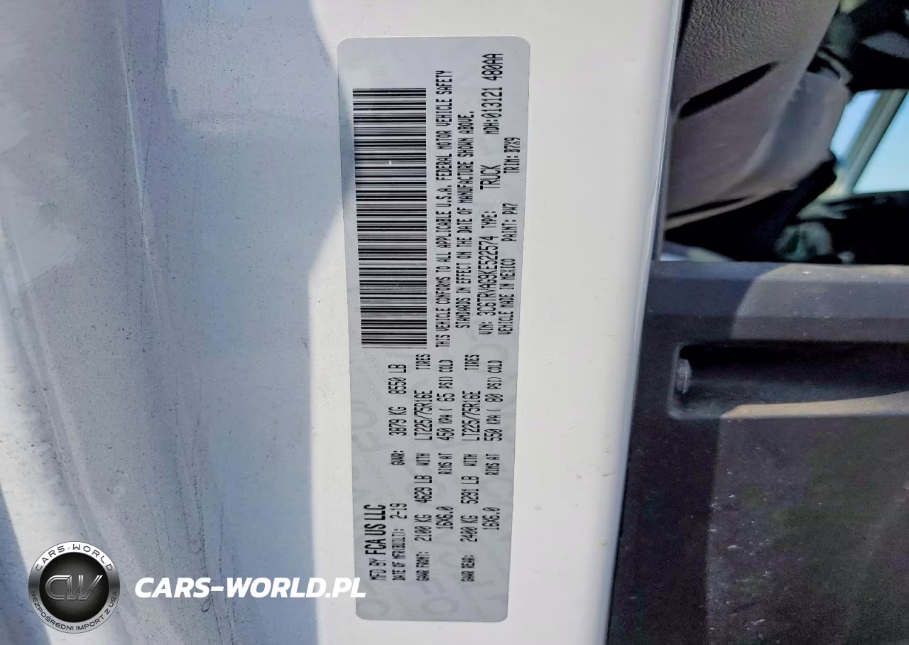2019 Ram Promaster 1500 1500 Standard VIN:3C6TRVAG9KE522574 - 13