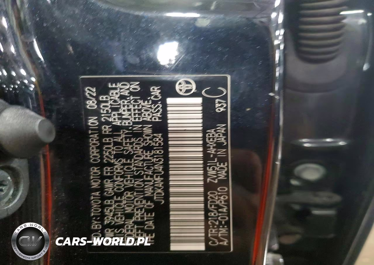2022 Toyota Prius Le VIN:JTDKAMFU4N3181584 - 12
