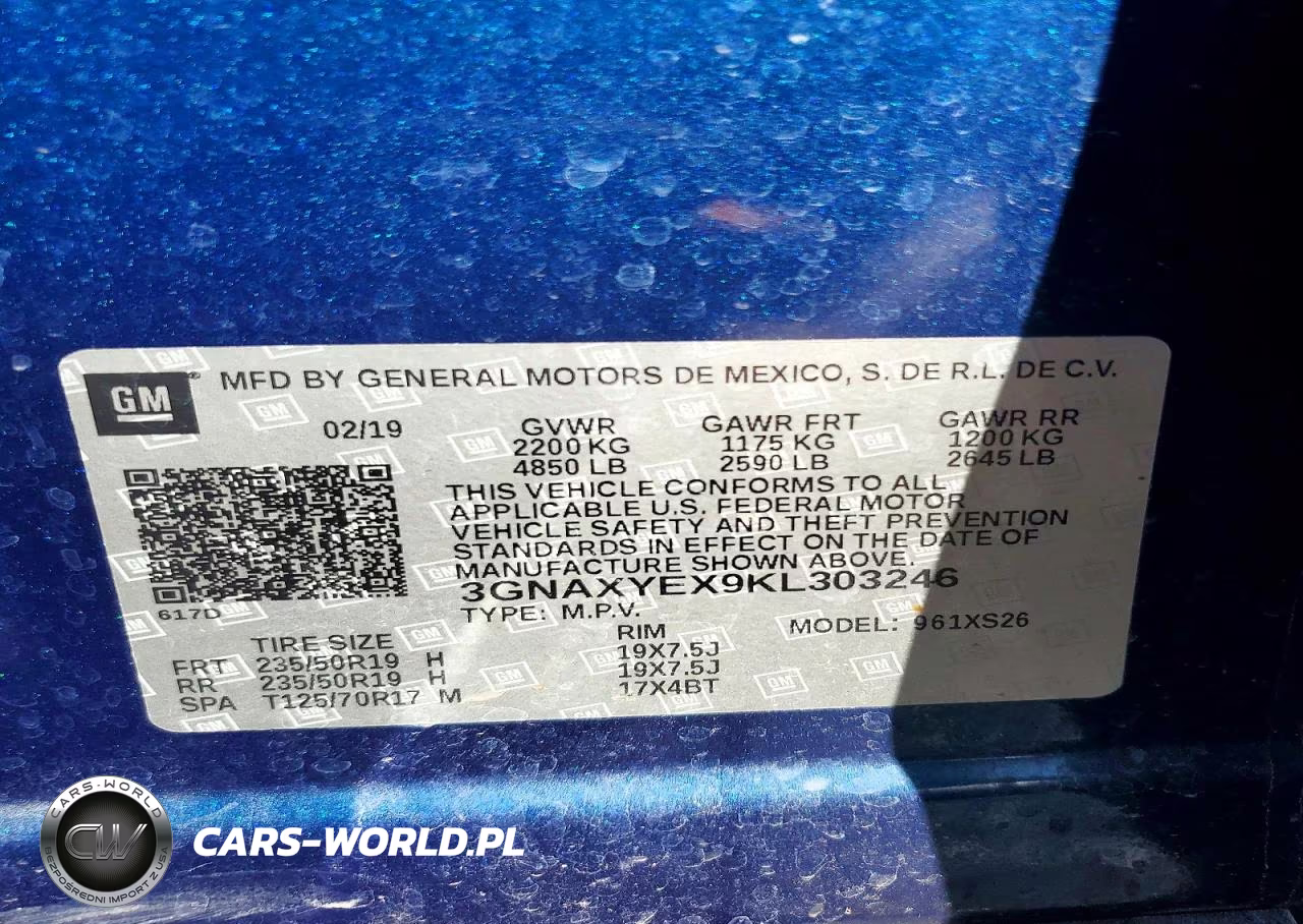 2019 Chevrolet Equinox Premier VIN:3GNAXYEX9KL303246 - 13