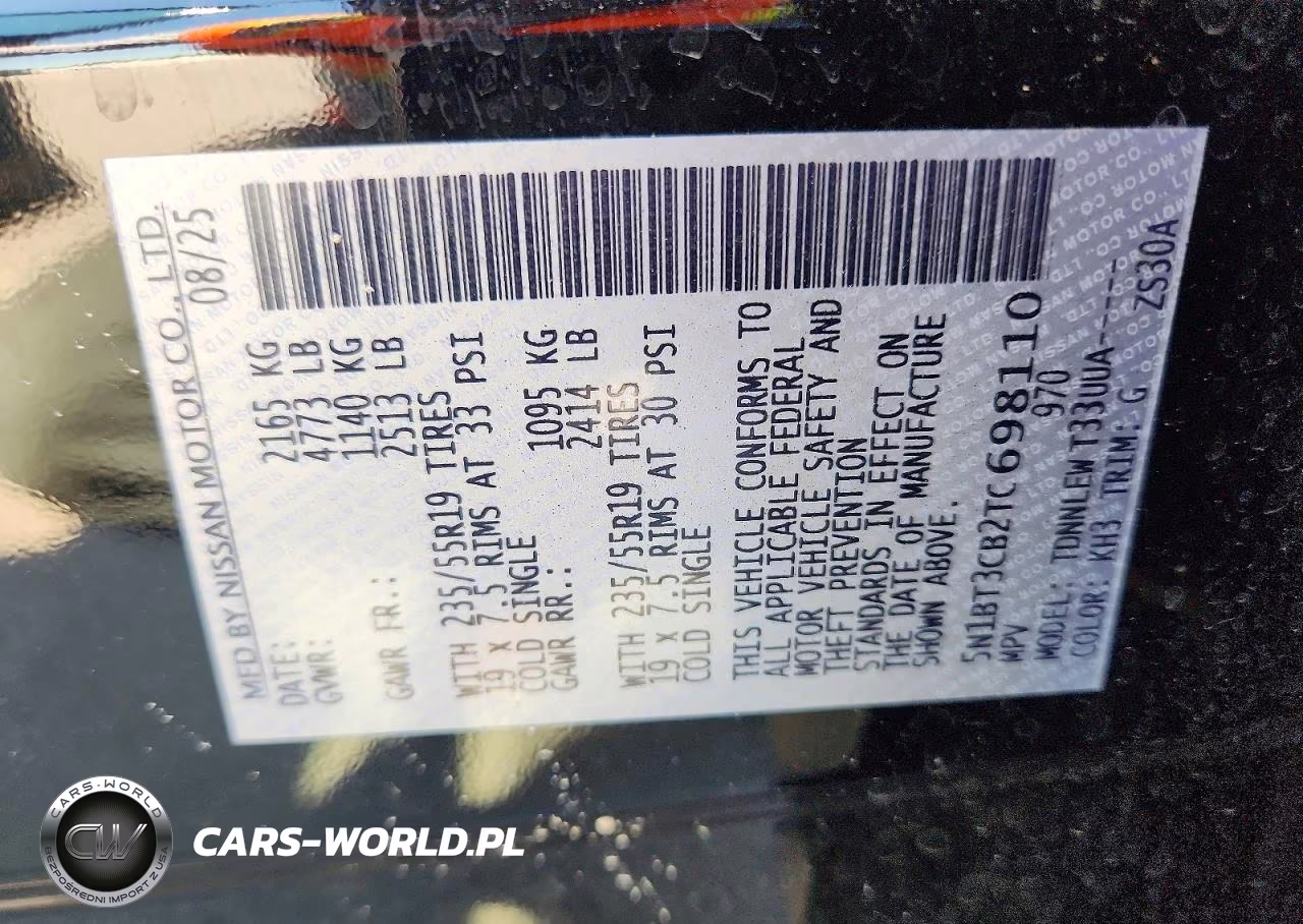 2026 Nissan Rogue Sl VIN:5N1BT3CB2TC698110 - 13