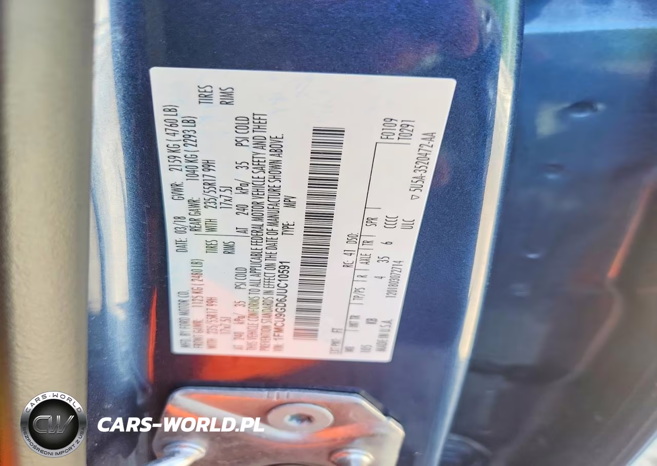 2018 Ford Escape Se VIN:1FMCU9GD6JUC10591 - 13
