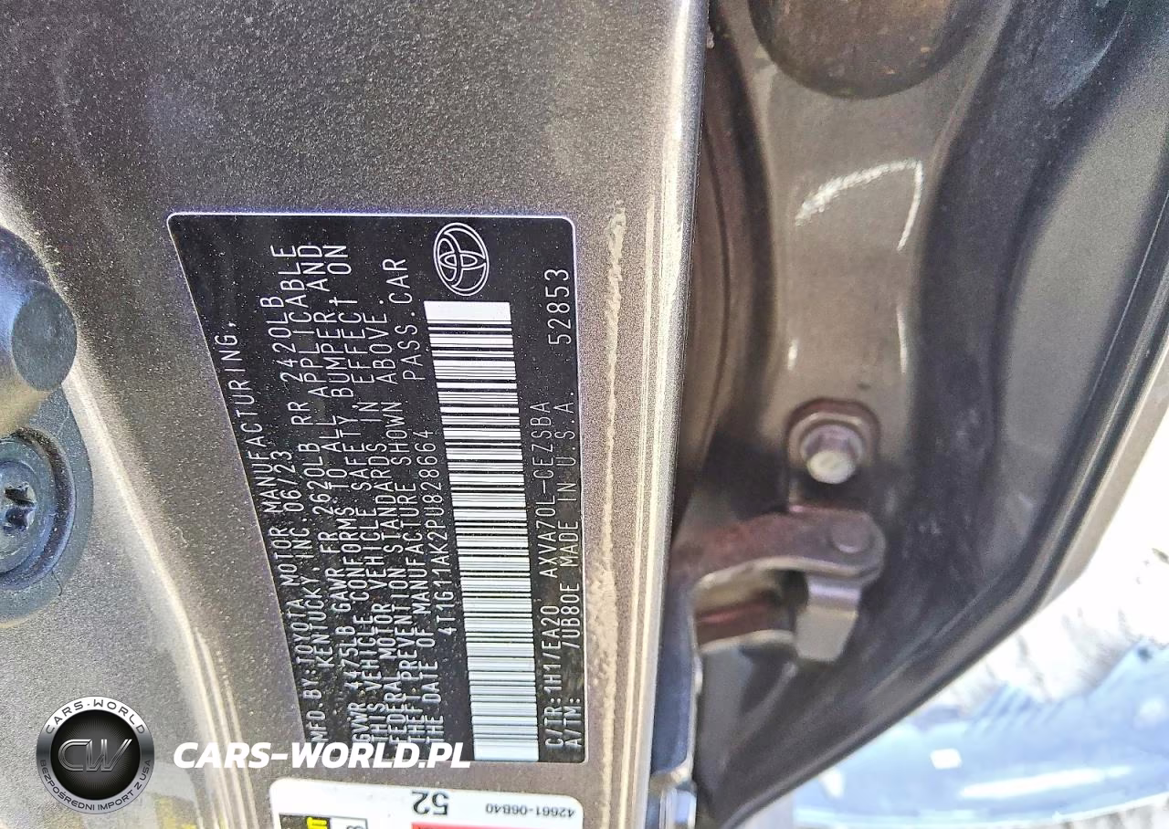 2023 Toyota Camry Se VIN:4T1G11AK2PU828664 - 12
