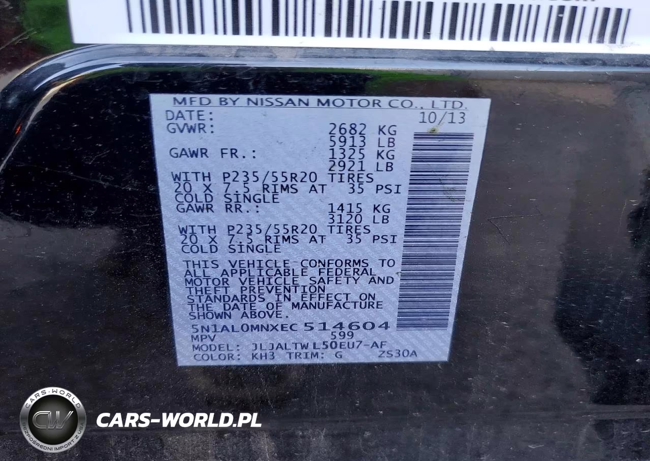 2014 Infiniti Qx60 Base VIN:5N1AL0MNXEC514604 - 13