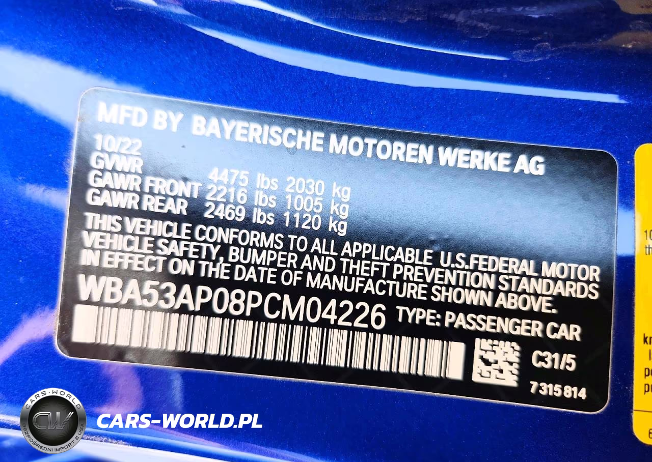 2023 BMW 430I VIN:WBA53AP08PCM04226 - 12