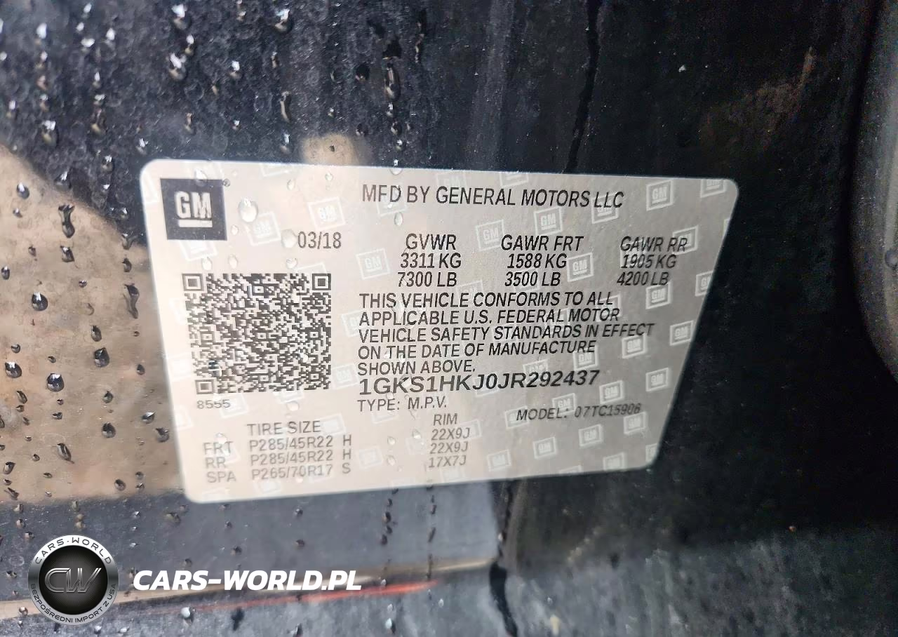 2018 GMC Yukon Xl Denali VIN:1GKS1HKJ0JR292437 - 14