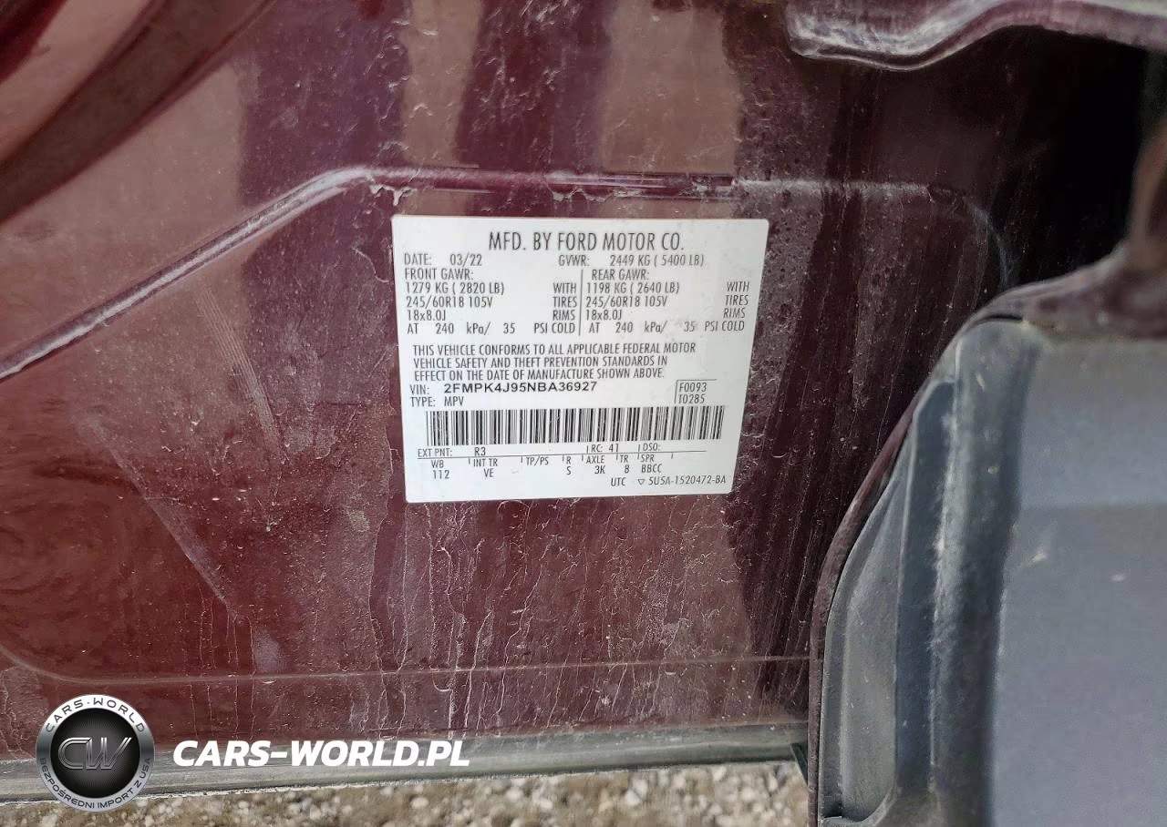 2022 Ford Edge Sel VIN:2FMPK4J95NBA36927 - 13