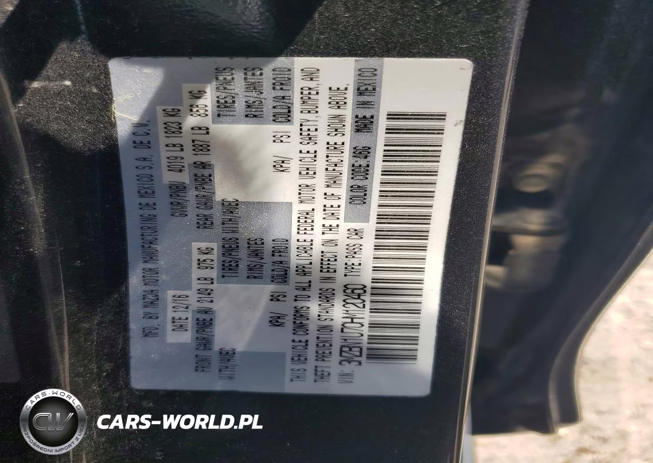 2017 Mazda 3 Sport VIN:3MZBN1U70HM120460 - 12